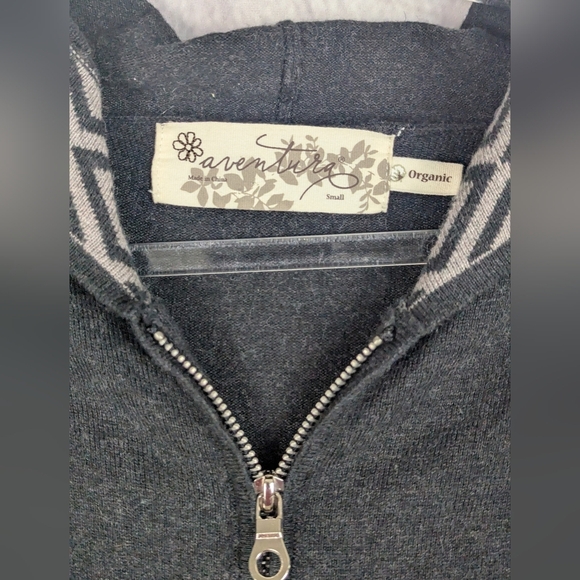 Adventura Small Long Zip Sweater Jacket Organic Cotton/Cashmere/Angora Blend - Picture 5 of 15